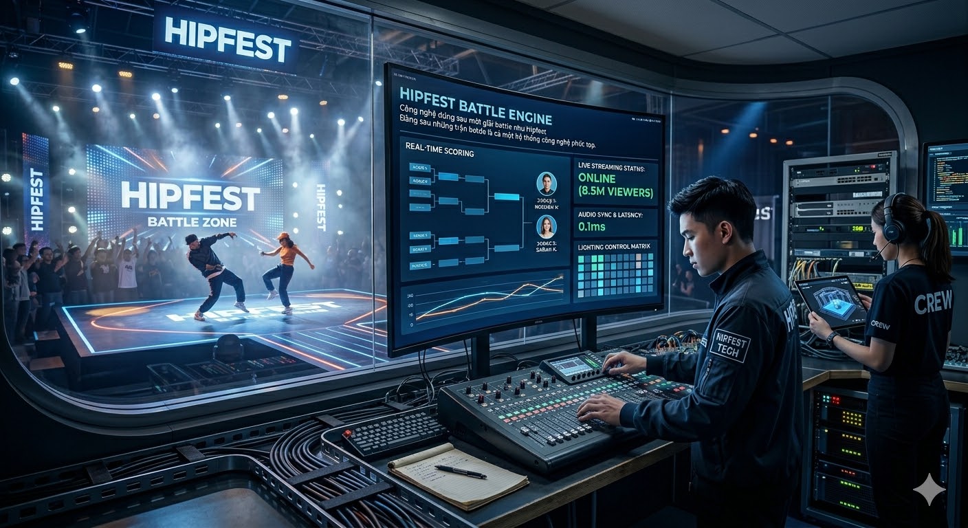 Công nghệ đứng sau một giải battle như Hipfest